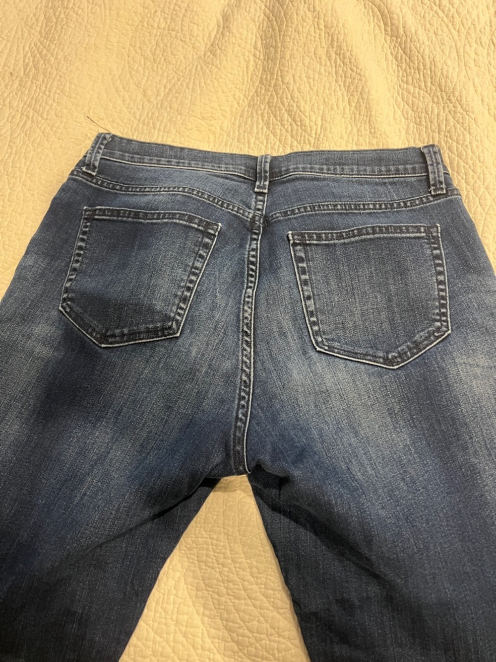GAP Authentic Best Girlfriend Straight Leg Jeans - Dark Blue - Picture 2 of 4